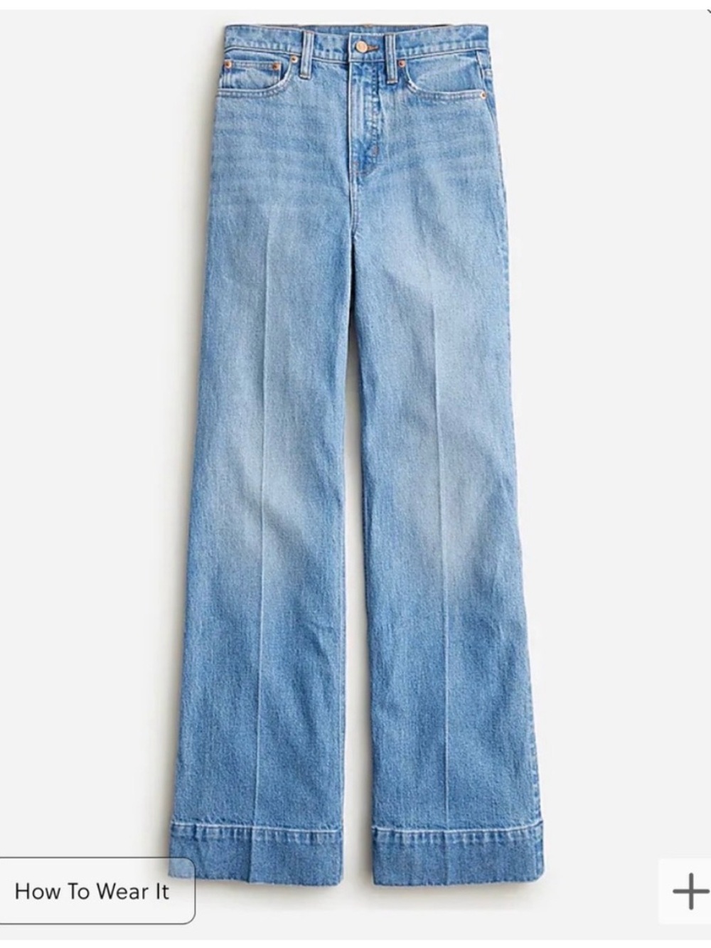J. Crew Wide Leg Trouser Jean High Waist Women’s Jeans